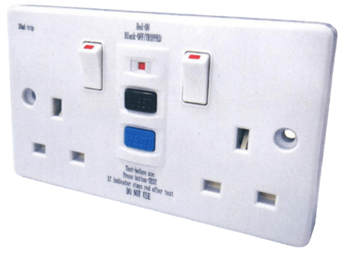 FYM A2623S/RCD 孖位漏電保護插座